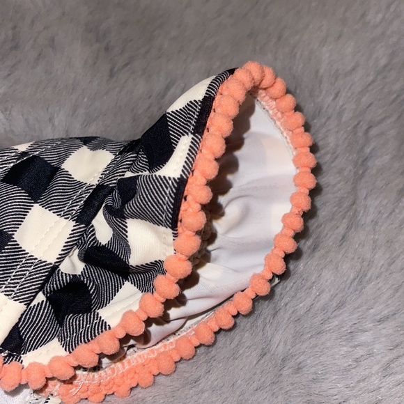 🌈 Jessica Simpsons Baby Girl Swimsuit Sz 12M Checkered Summer - Picture 5 of 5